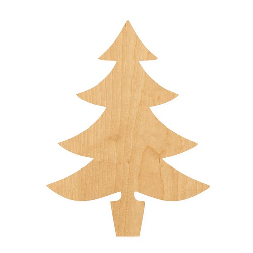 Christmas tree wood cutout - 4,